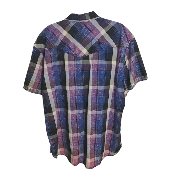 BKE Vintage | Men's Vintage Plaid Button-Down Athletic Fit Shirt (Size XXXL) - Picture 12 of 12